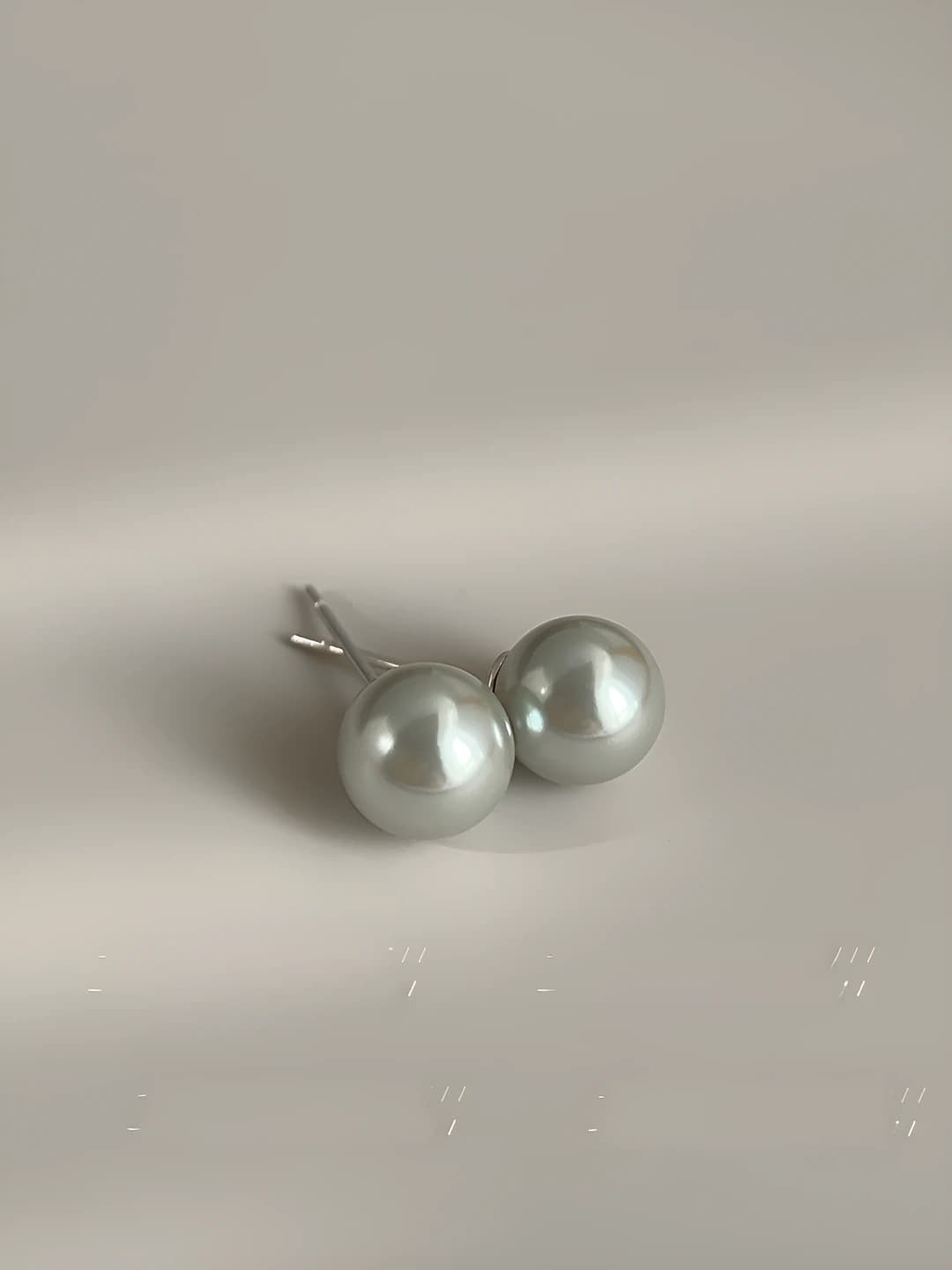 Grey pearl, 8 mm