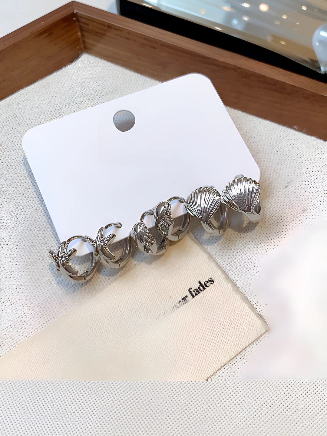 25 Ear clip - Silver (6-piece set)