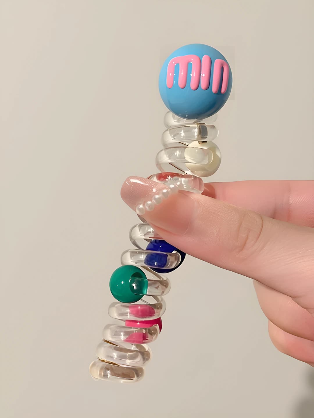 4# Colour ball, light blue, ~9 cm