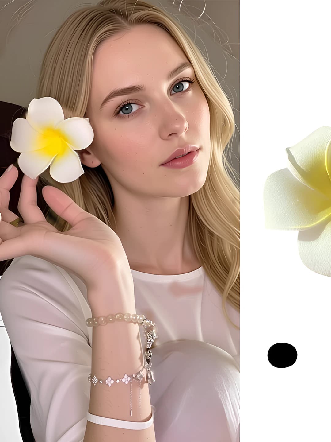 1# Plumeria clip - small 5.5 cm