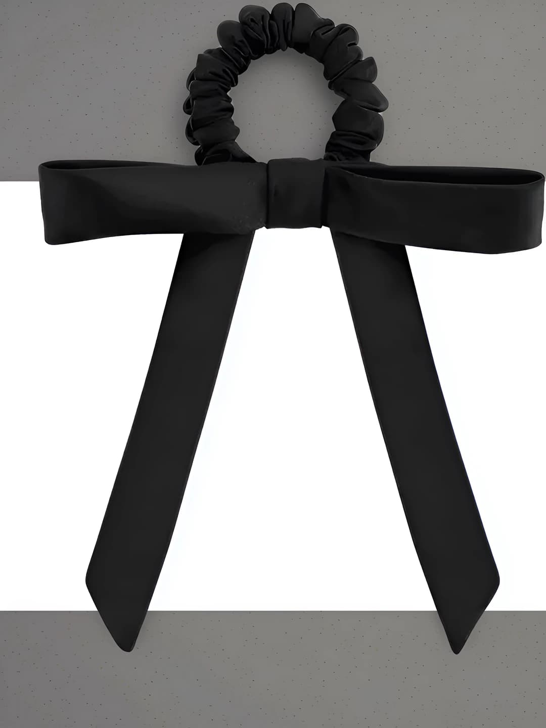 Black ribbon scrunchie