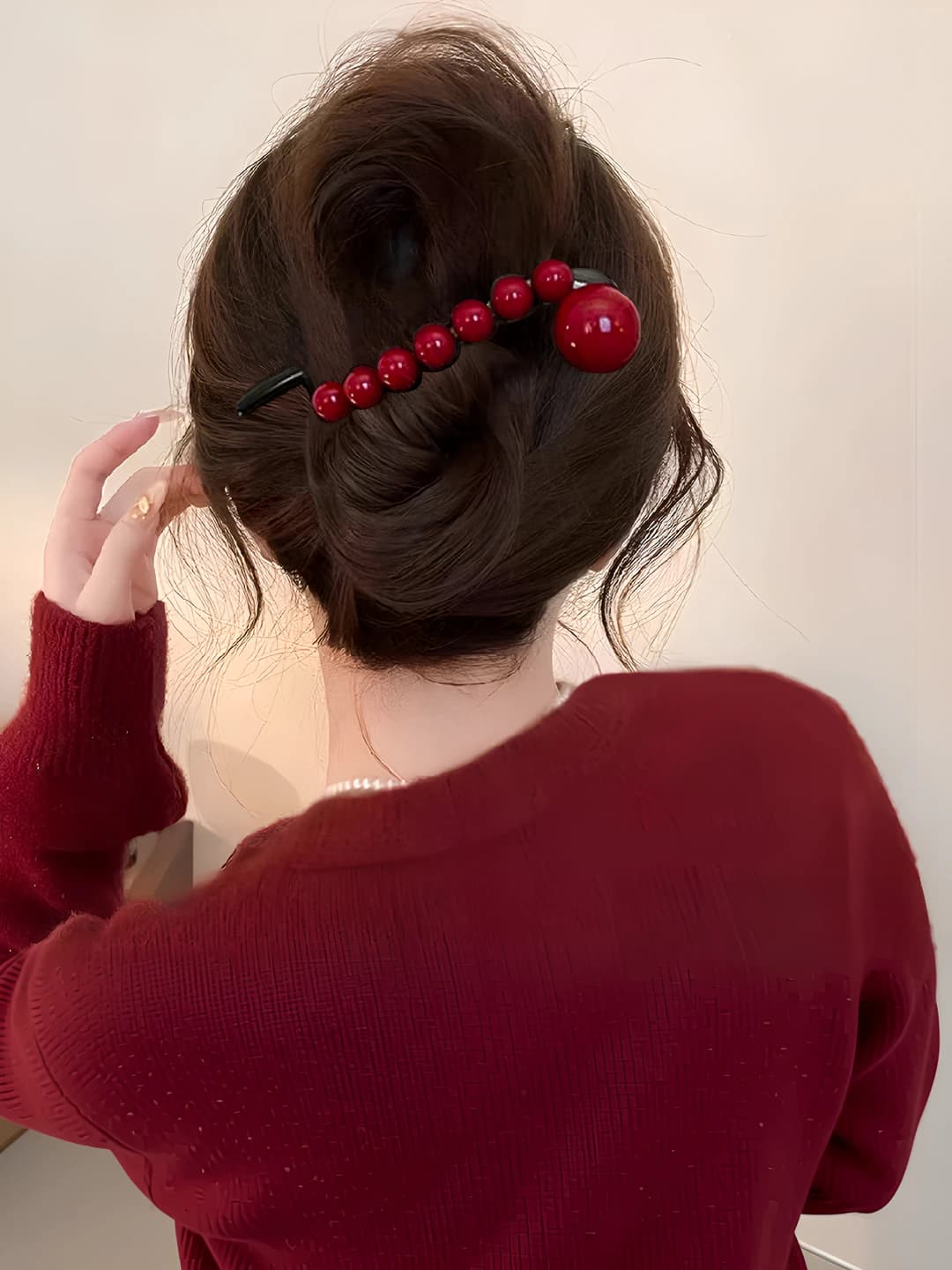 Ankora red beaded 11CM