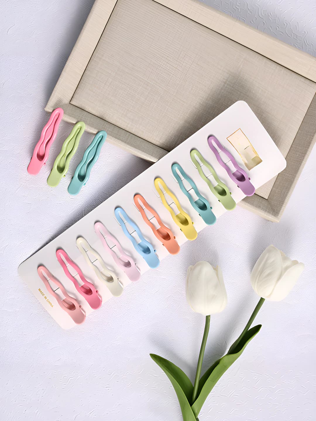 Wavy water pattern cardboard set 10 pcs