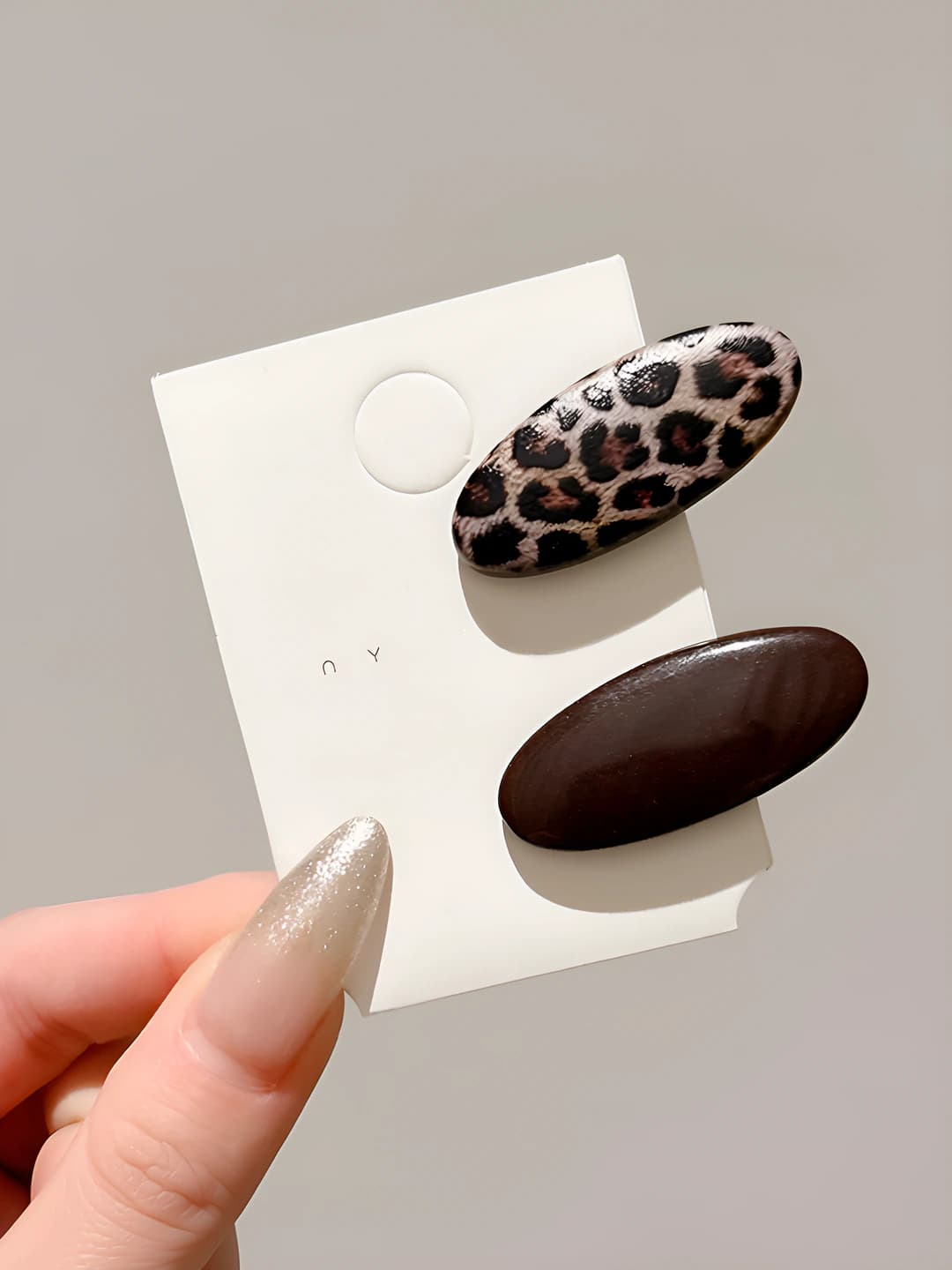 Coffee leopard, 2-piece set, 4 cm