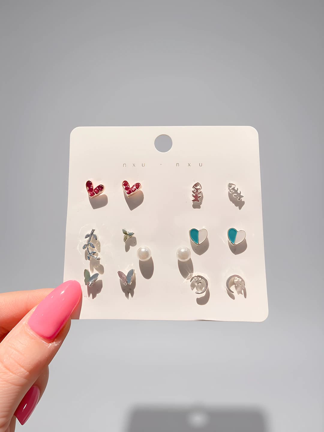 38# Fishbone heart 7 pcs