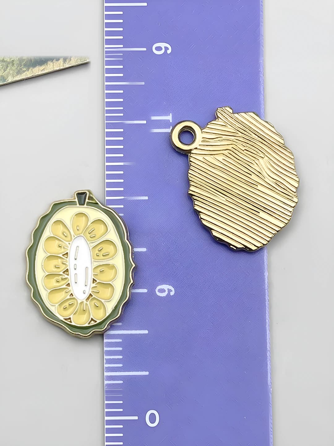 1 шт Жёлтый каплевидный фрукт хешпа 18x16x1mm-1.1g-24396
