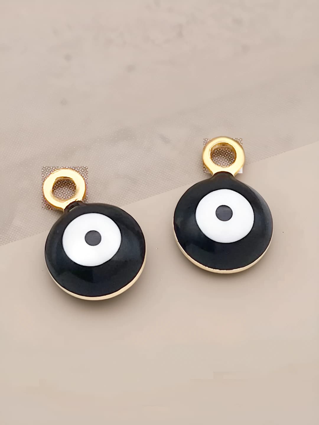 1pc Small Black Devil Eye 6x9mm