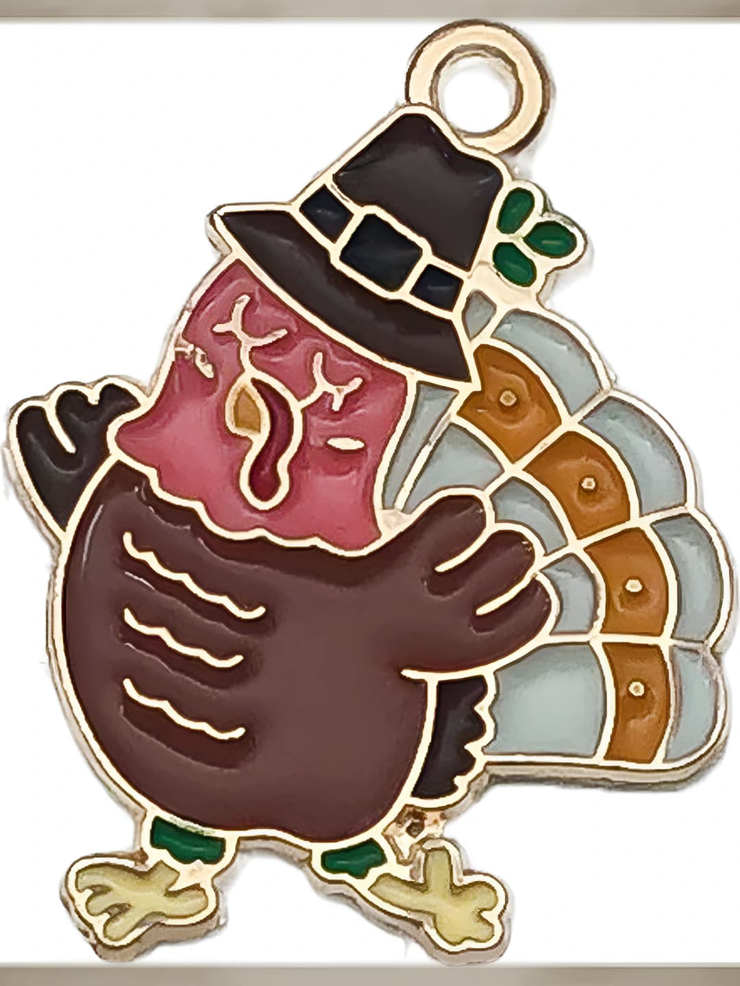 1 pc winged turkey 26x20mm-1.5g