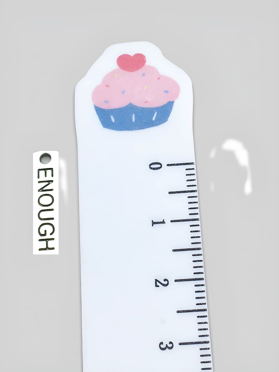 1 dona 'enough' harfi 8x20mm-1.5g-10820