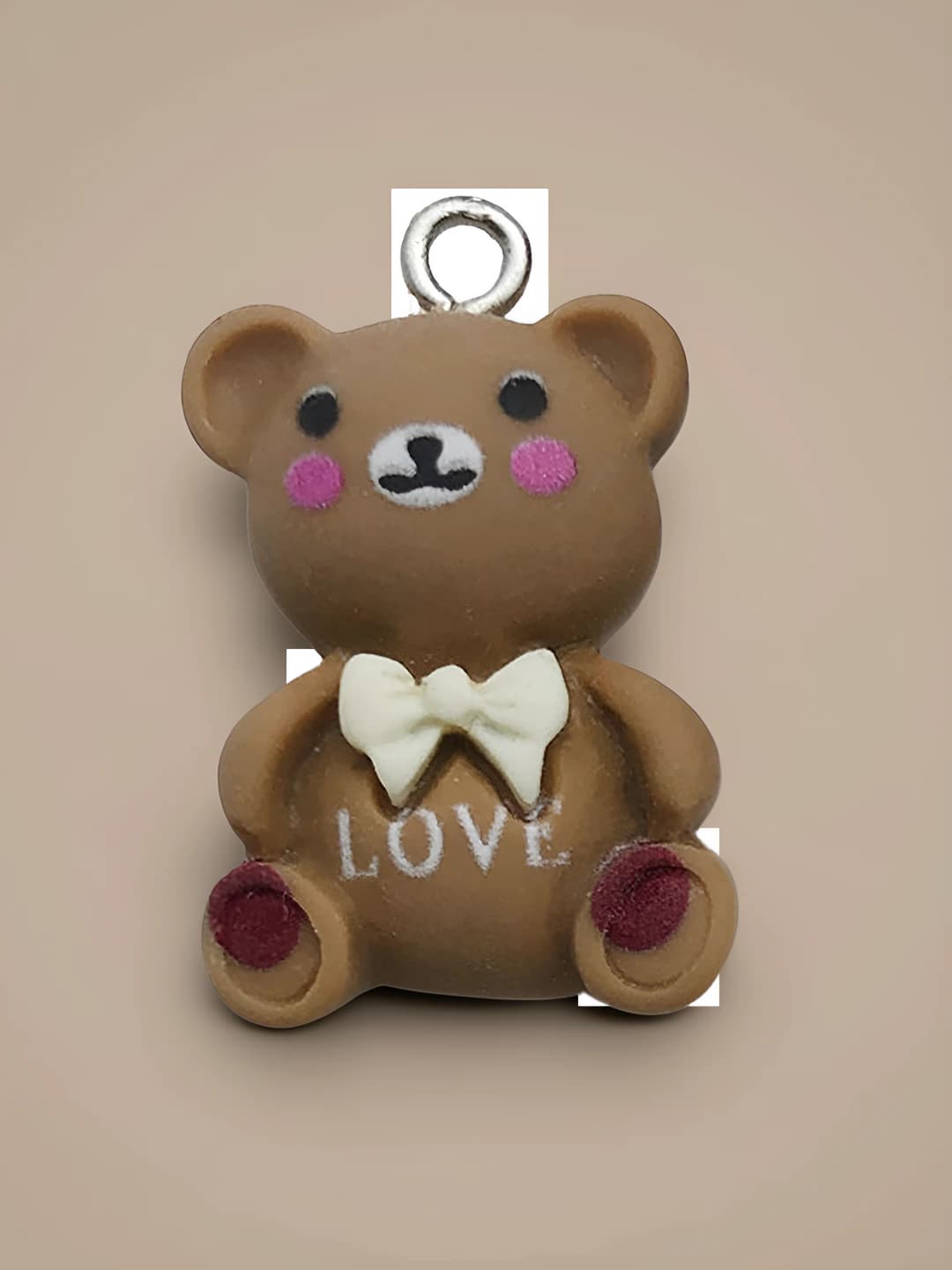 Grey bear love 15x25mm