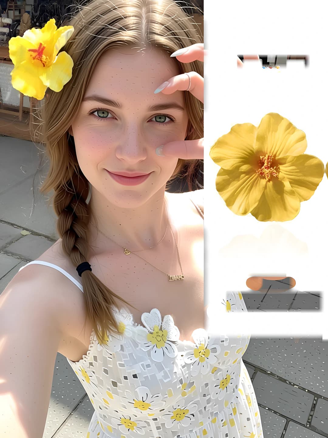 Yellow plumeria, 10 cm