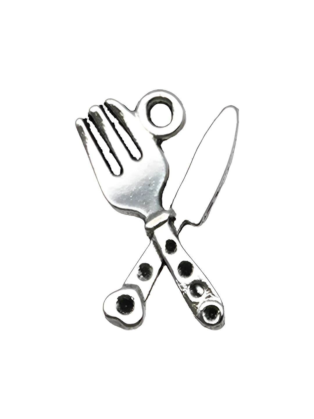 1 pc Knife and fork 13x20mm