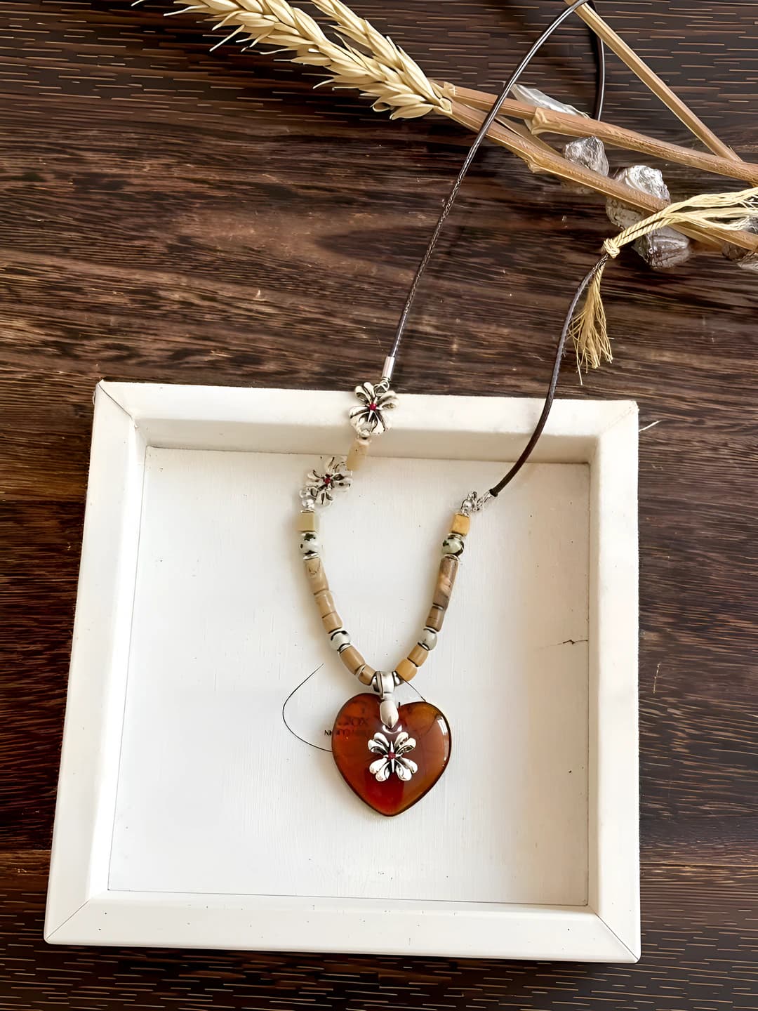 80# Ожерелье - Кофейный