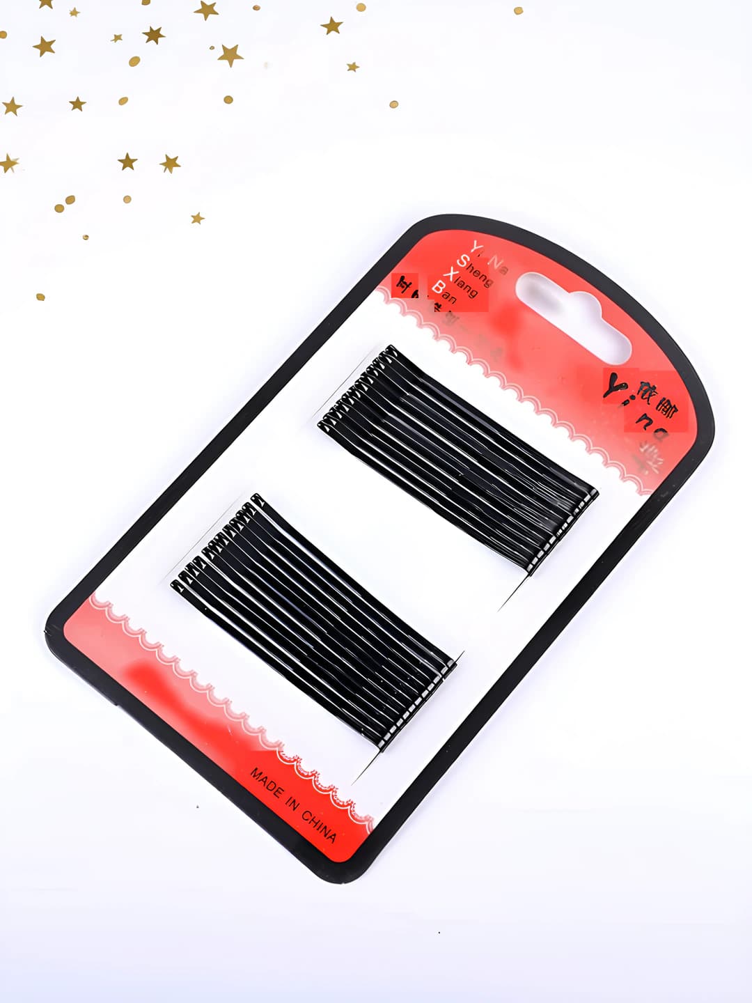 6cm straight clips, 20 pcs, 6 packs