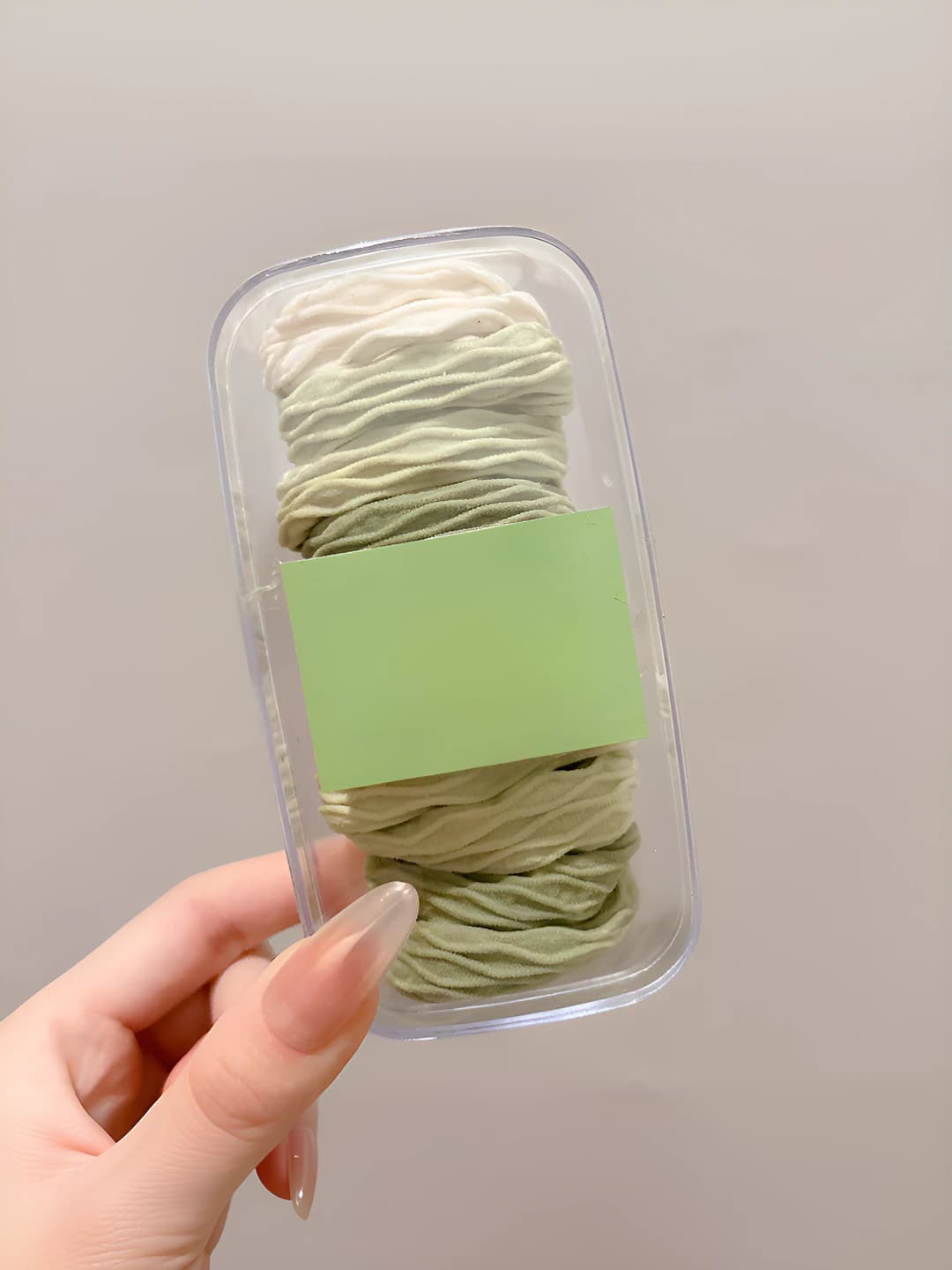 Mint green - grid 10 pcs, oval box