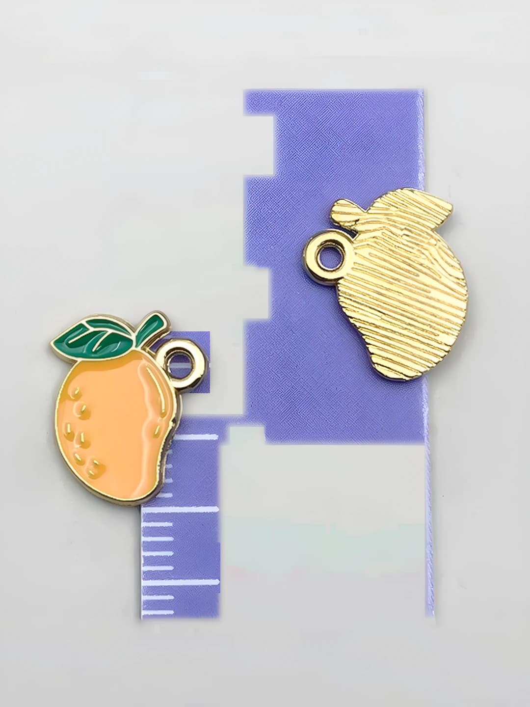 1 шт оранжевый манго 12x13x1mm-0.5g