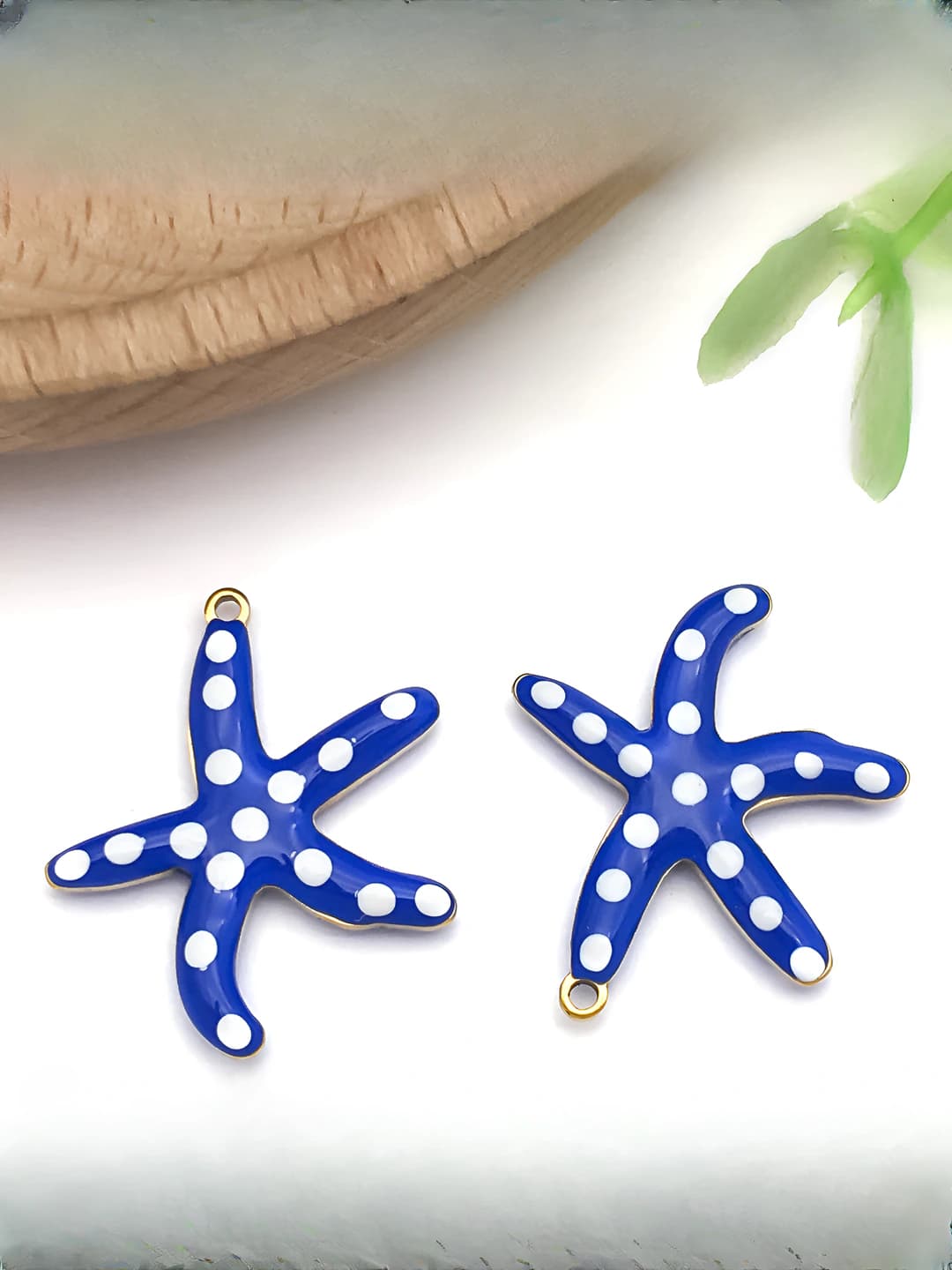 1 pc medium gold navy starfish 20x22mm-1.1g