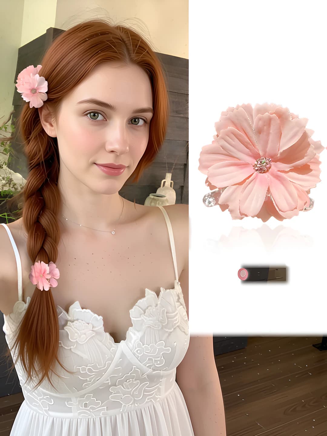 2# Pink small clip 4 cm