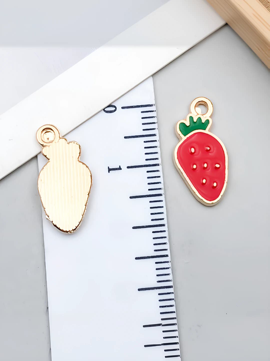 Red, strawberry, 9x18mm, 0.8g