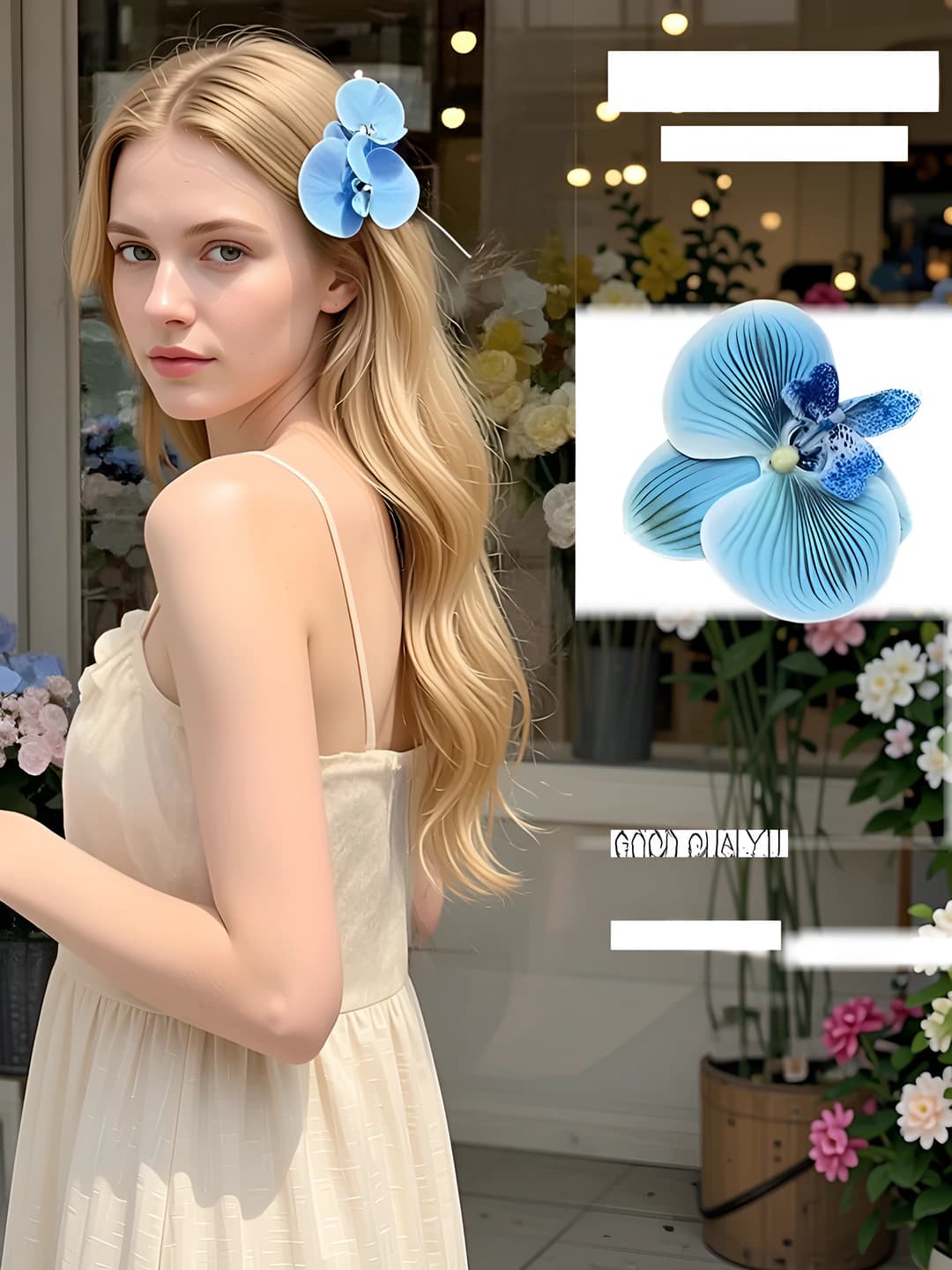 3# Градиент синий 3D фаленопсис
