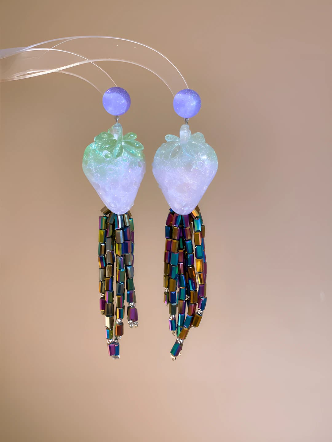 Серебряная игла - Фиолетовый-Зелёный