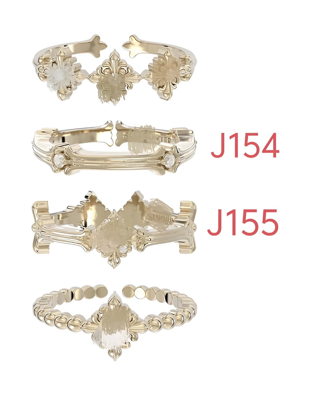J153 Light titanium gold