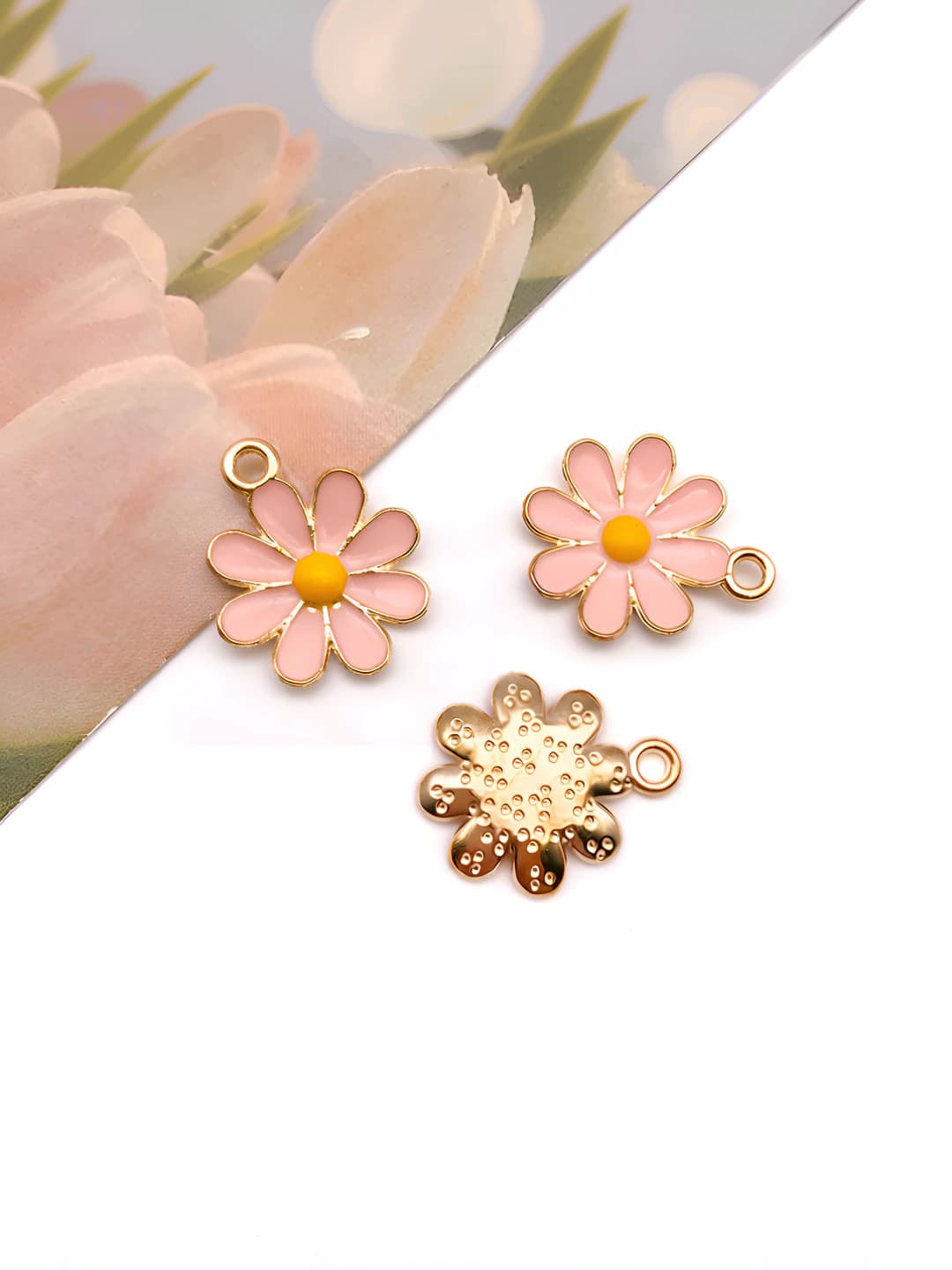 1 pink small daisy-16489