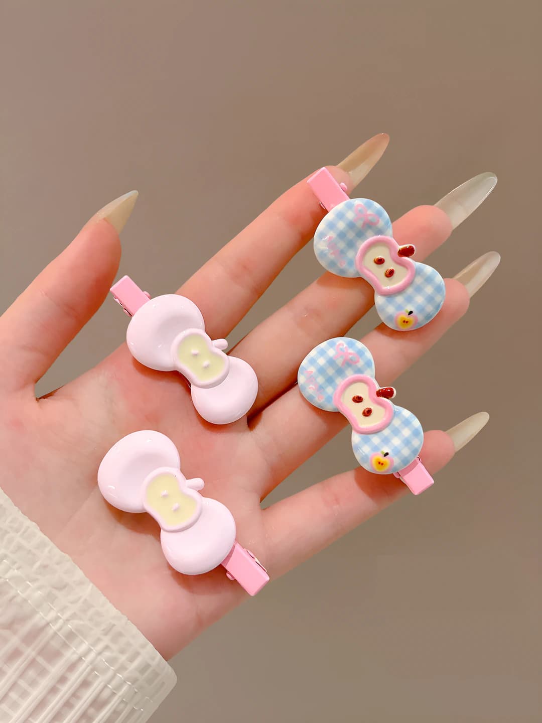 Apple and butterfly, 4 pcs