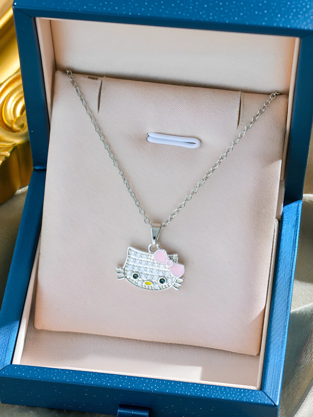 566 KT cat necklace - Silver