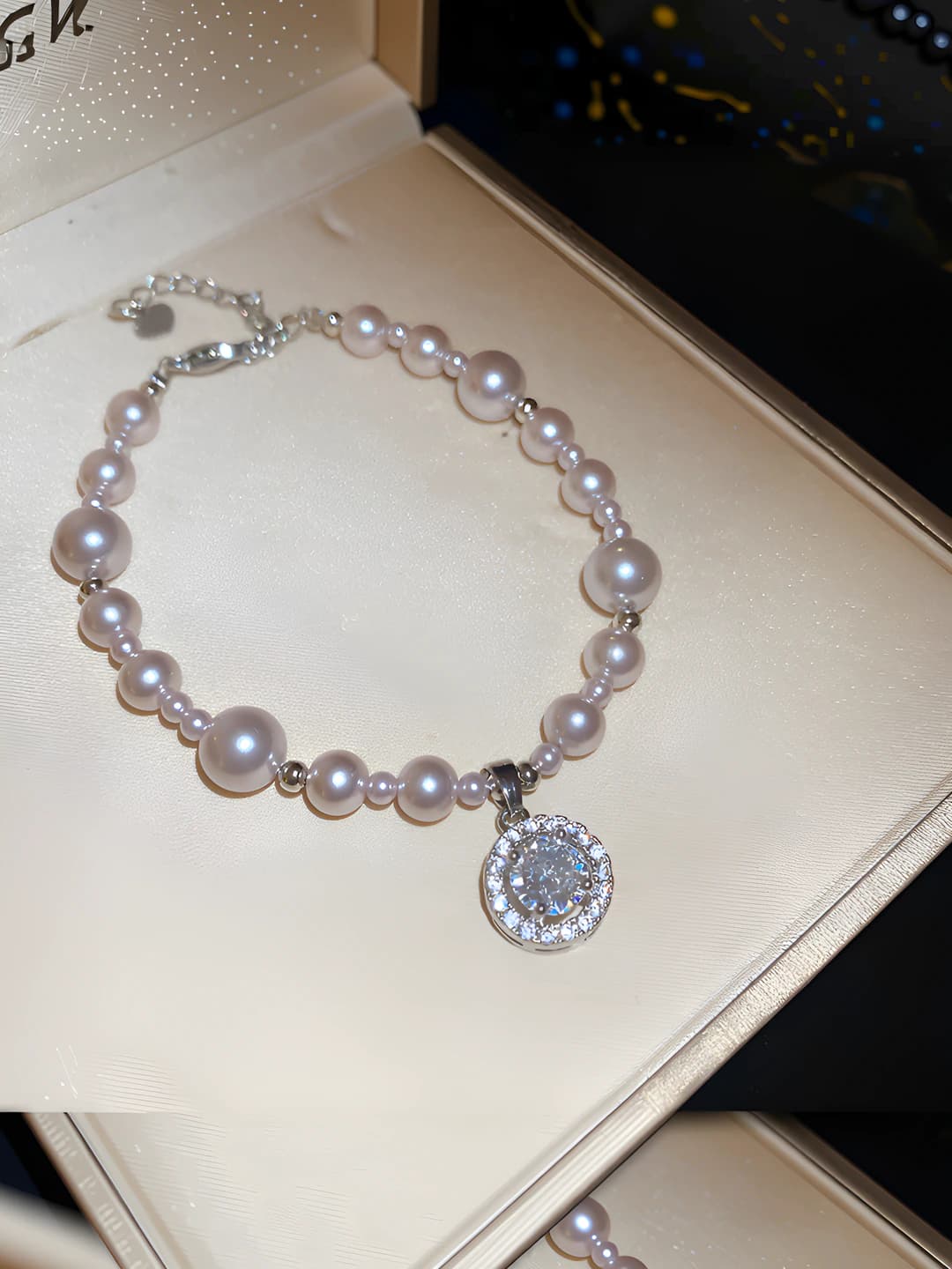 Bracelet - Silver - Pink