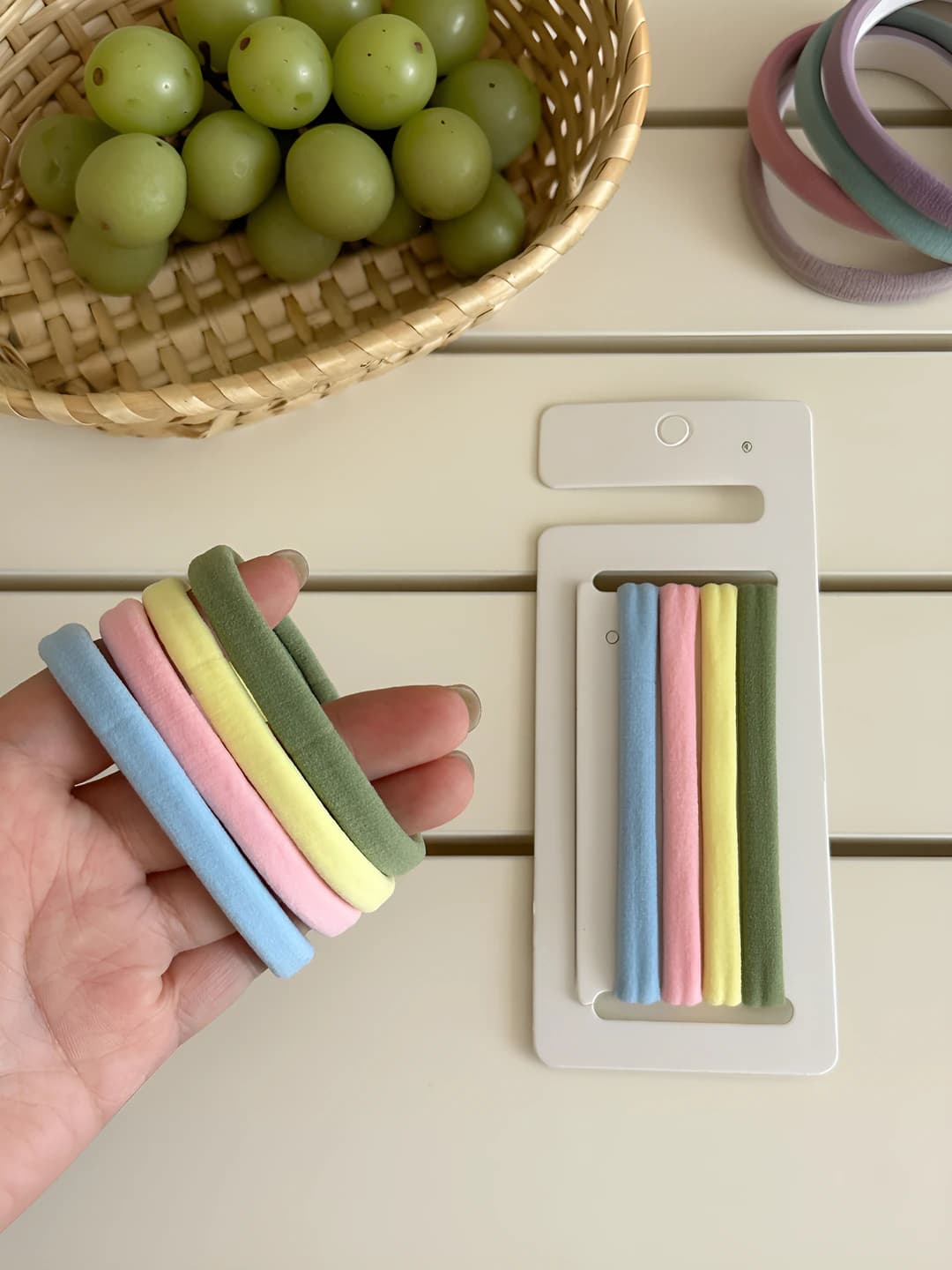 Macaron color, 4 pcs