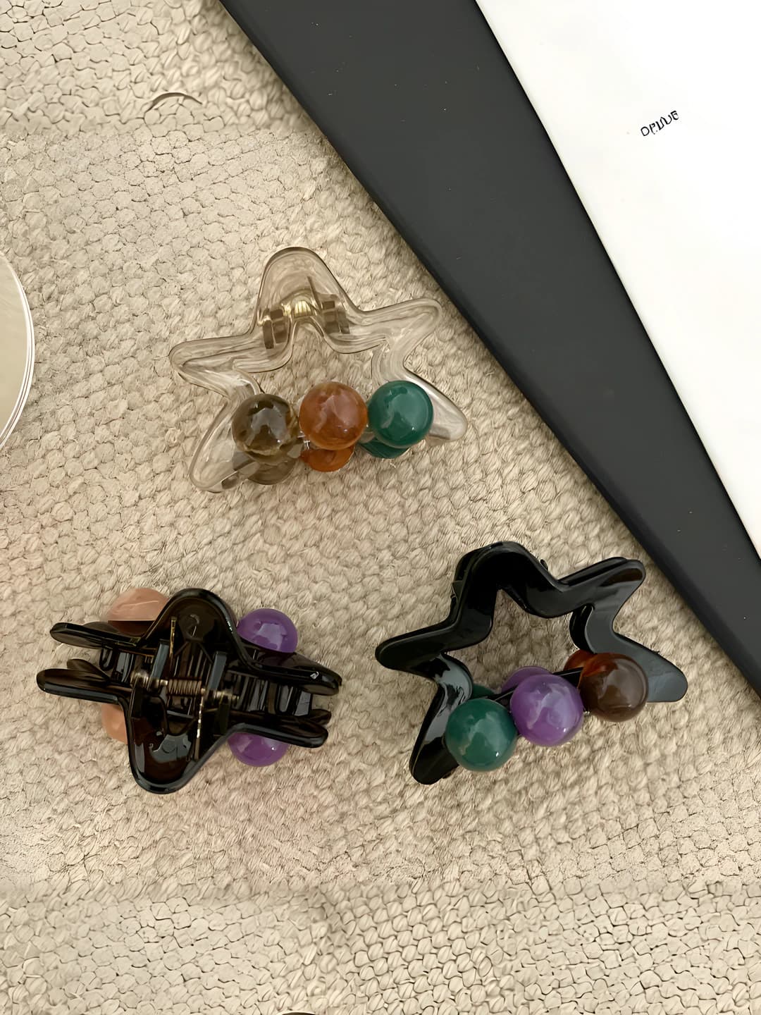 Women's Korean style sweet five-pointed star hair claw clip