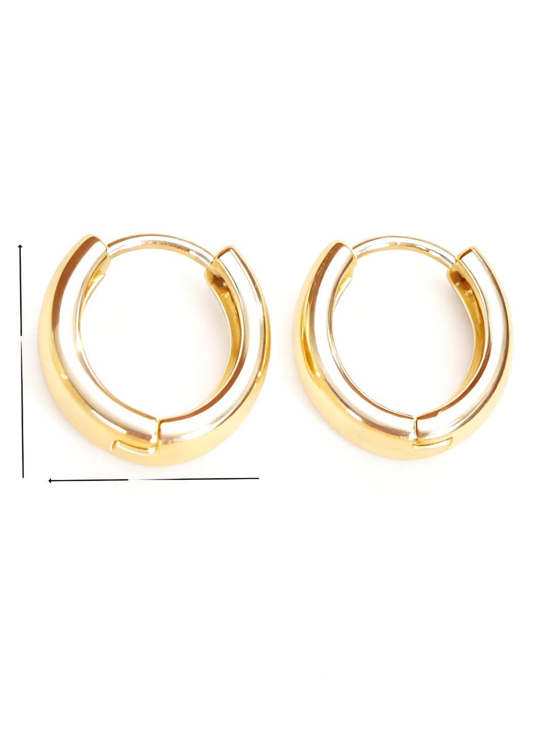 14mm oltin halqa (juft)