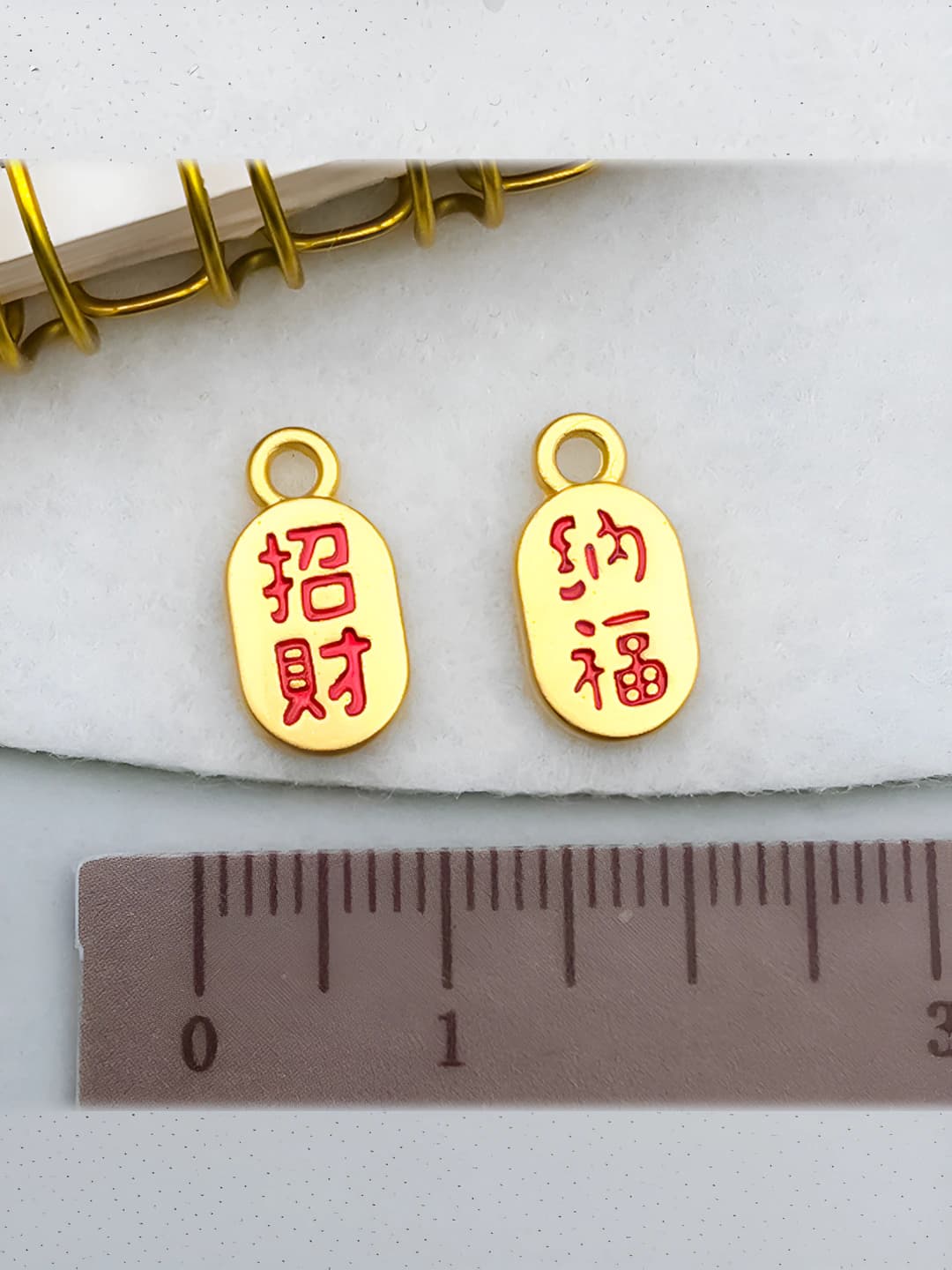 1 dona oqimli ikki tomonlama bog'ish 14x7mm-0.6g