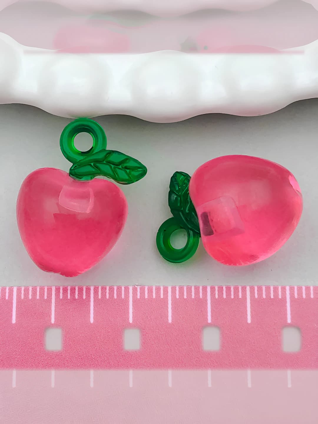 1 ta Malina rang akril olma 20x14mm-1.76g-22168