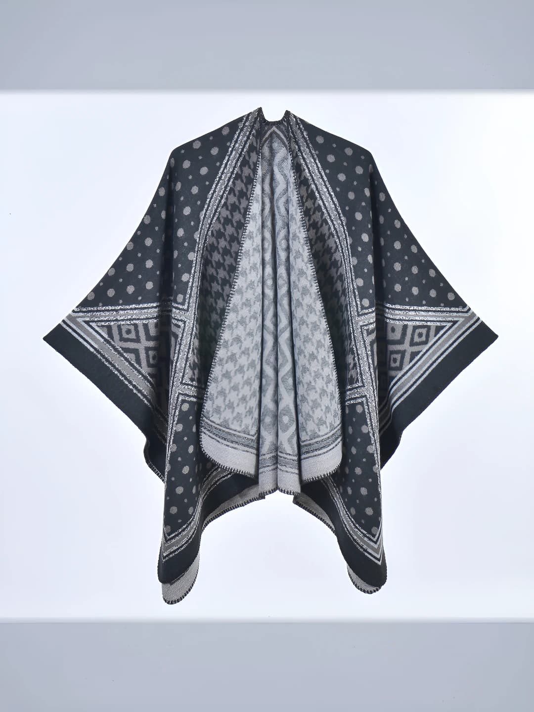 Qora-kulrang houndstooth
