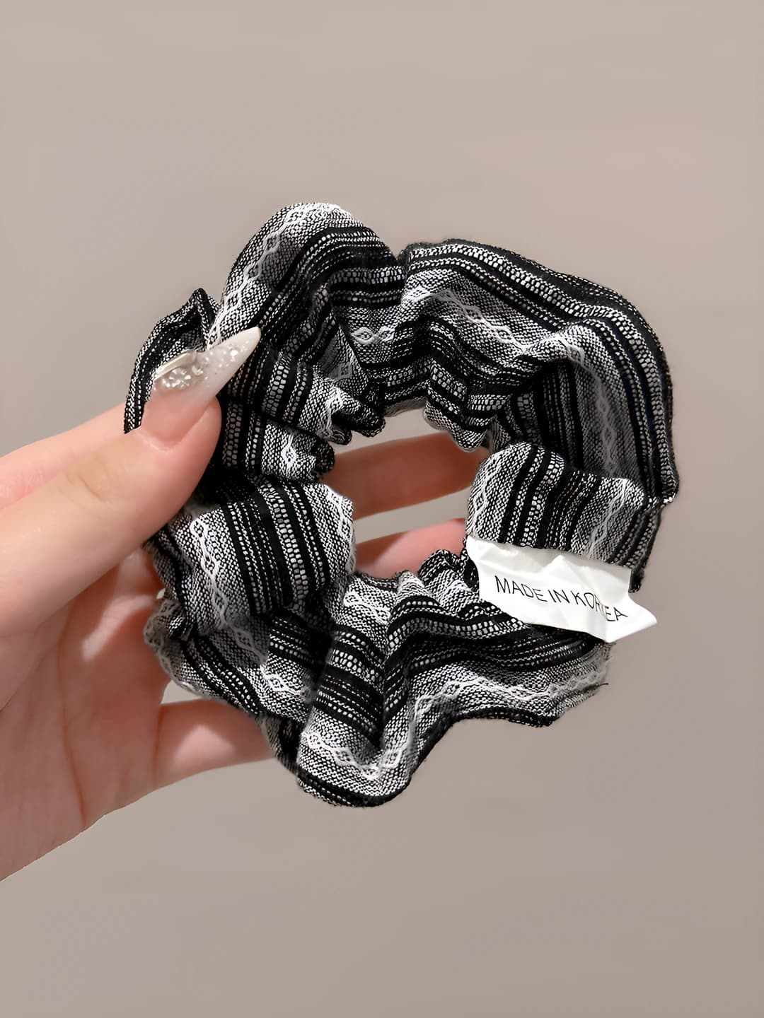 4# Sea salt stripes - Black 9 cm