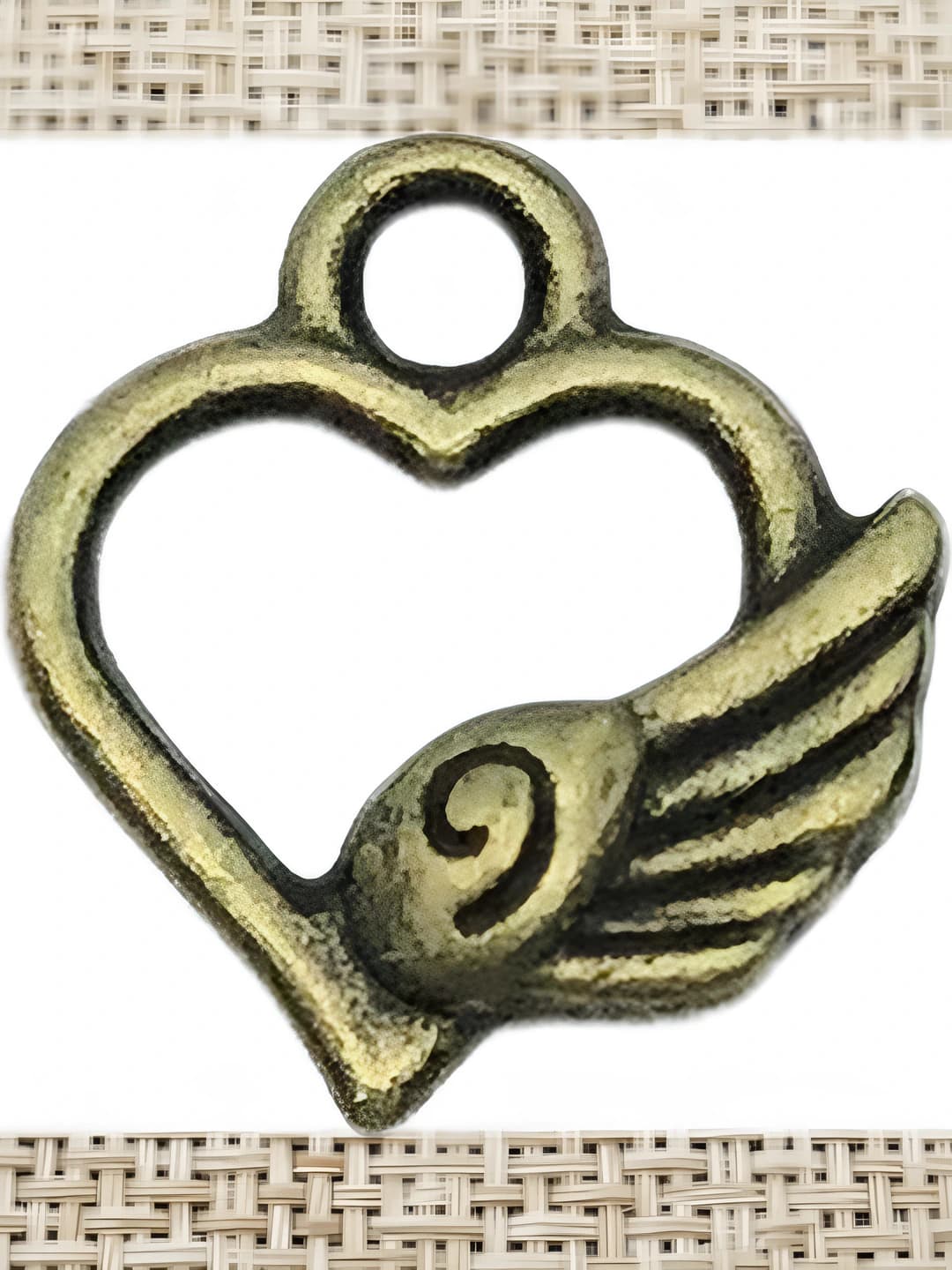 1 pc heart wings 12x13mm-0.7g-19950