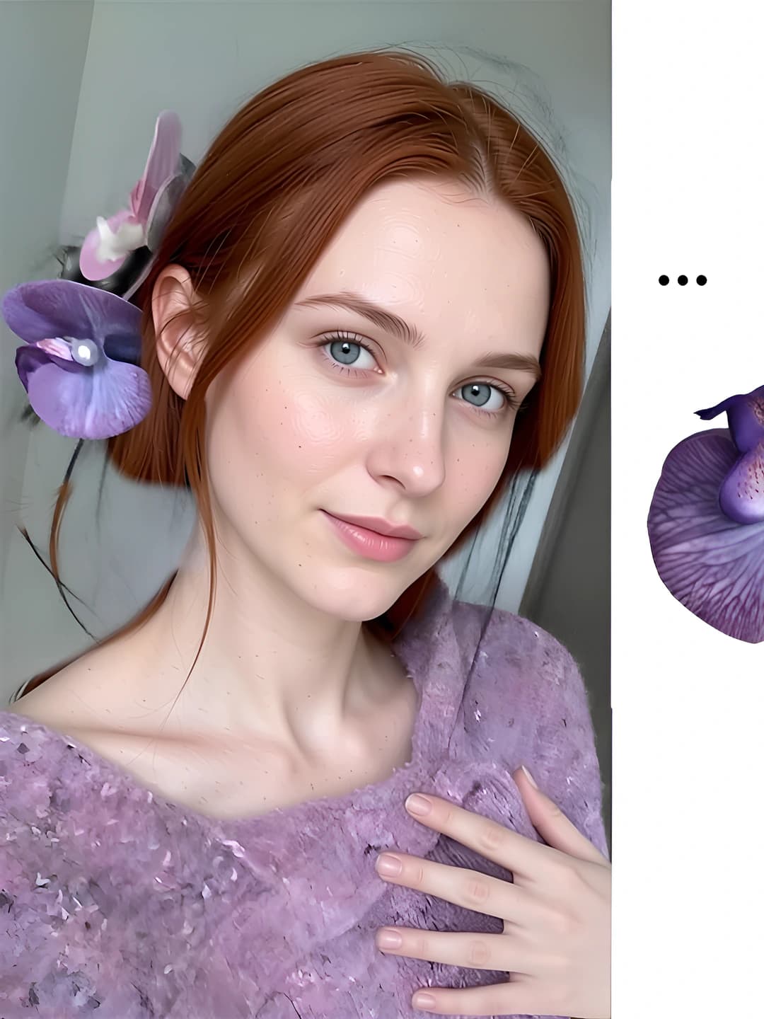 15# Фиолетовый орхидея зажим