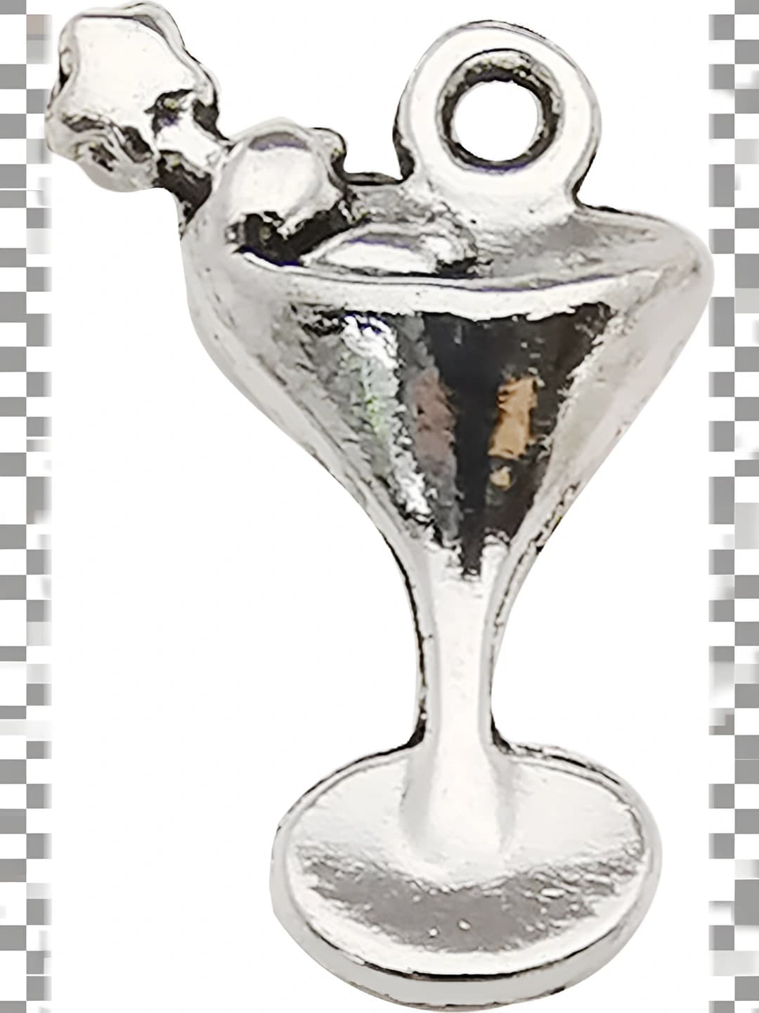 1 шт. старинное серебро бокал для вина 13x20mm-1.2g
