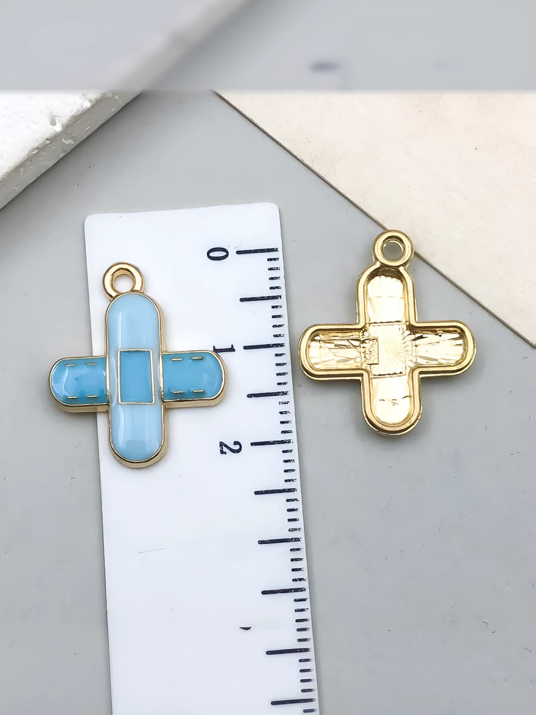 1 шт. синий пластырь 21x18mm-1.15g