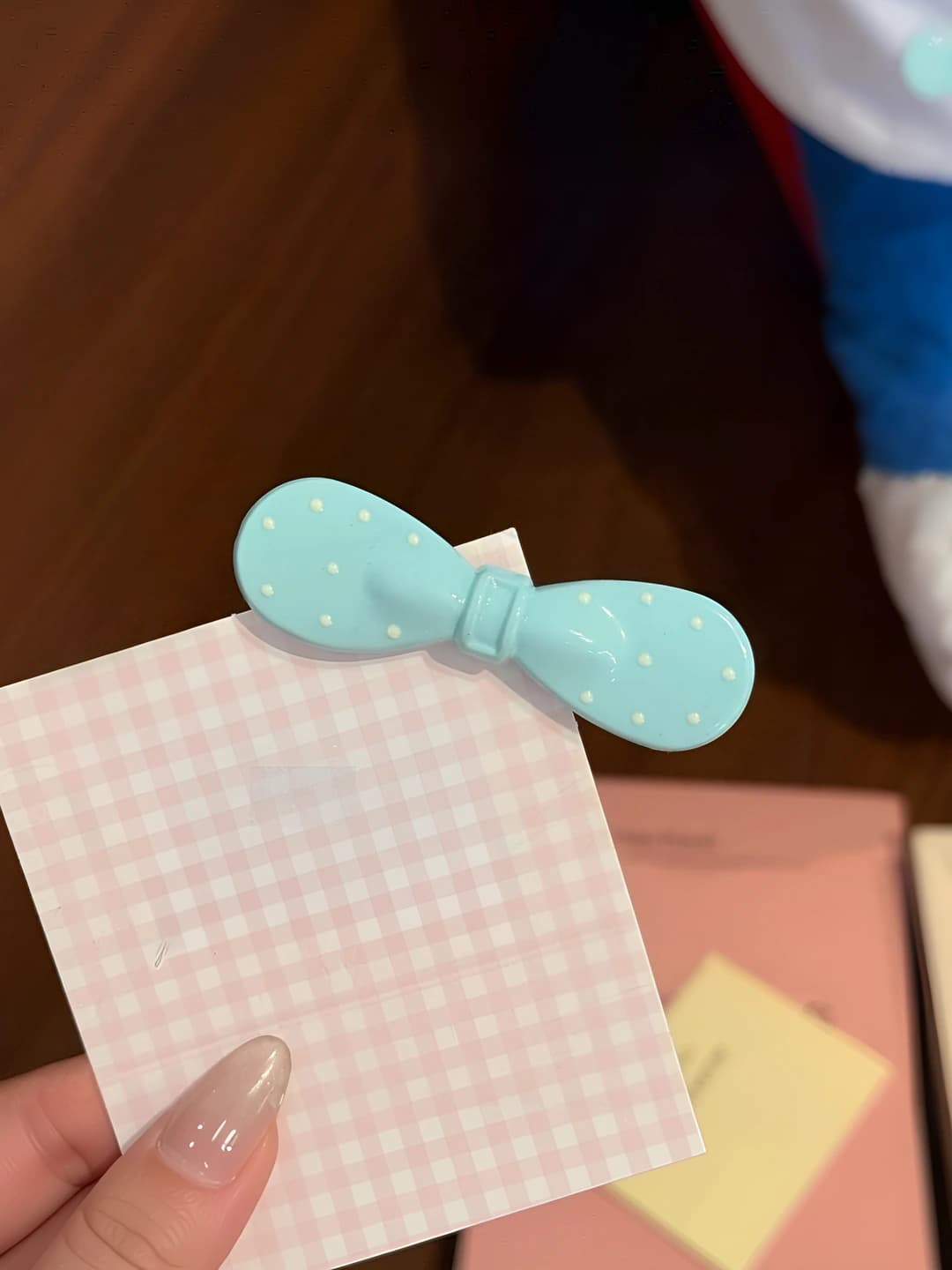 5# Macaron bow - Blue