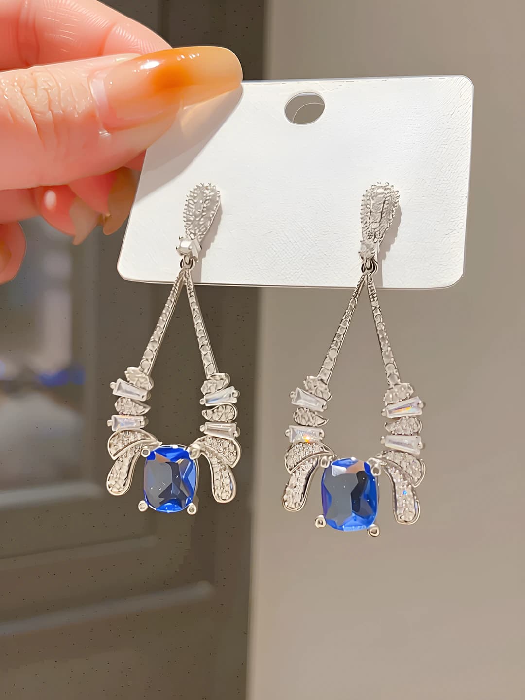 44# Stud - Silver - Blue