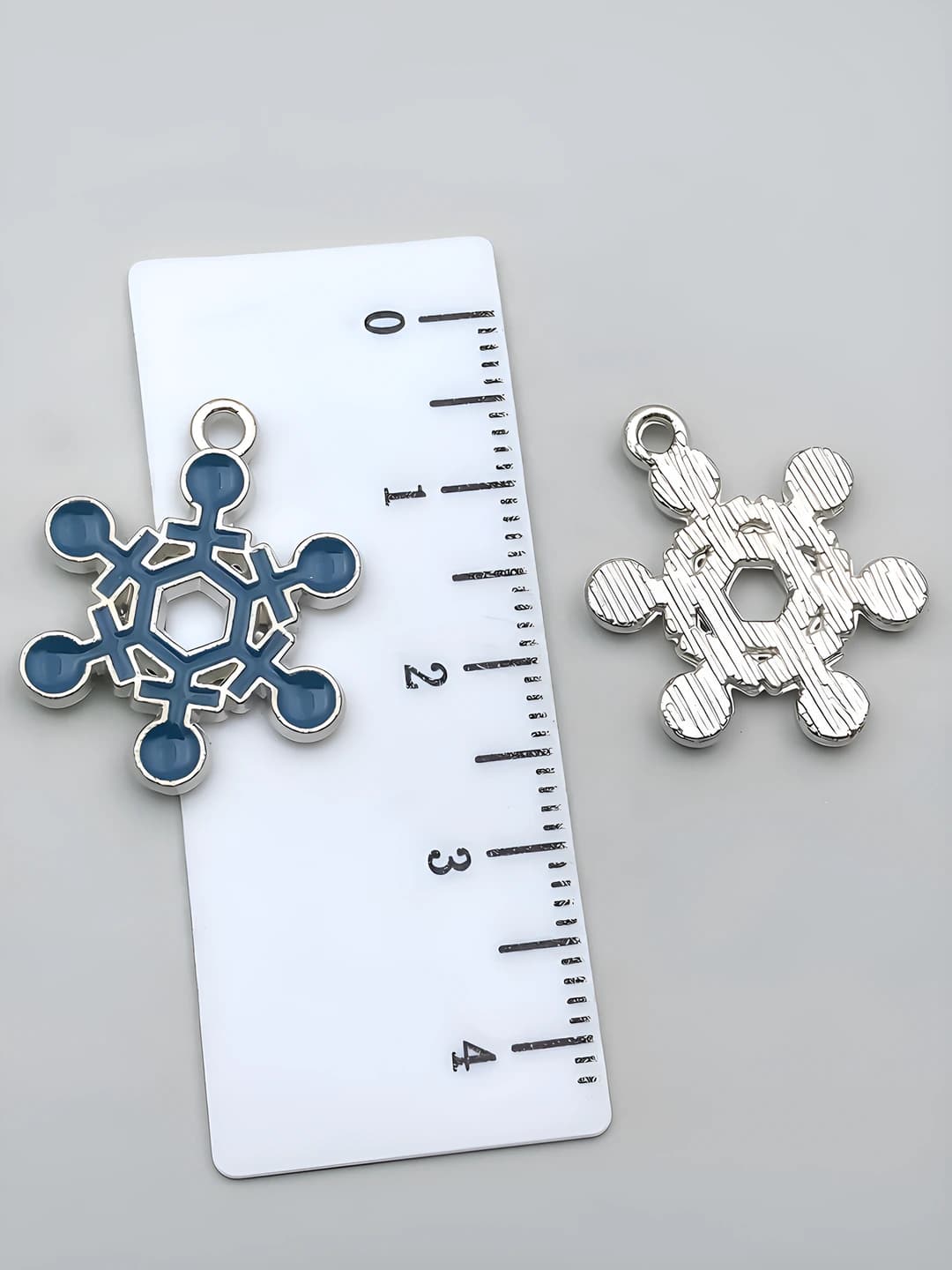 1 шт. темно-синяя снежинка 16x21mm-1.8g-12629