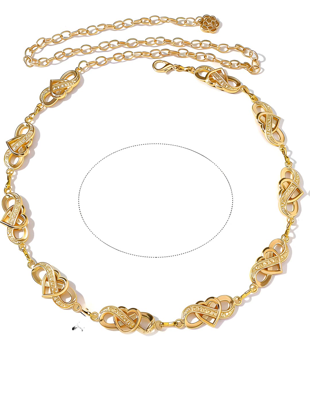 25# Gold heart through