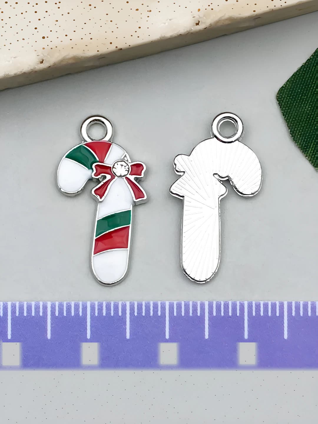 Белая конфета Рождества 12x23mm