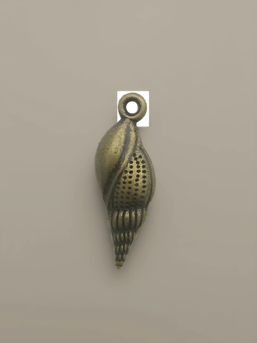1 pc Antique teal ocean conch, 8x23mm, 2g