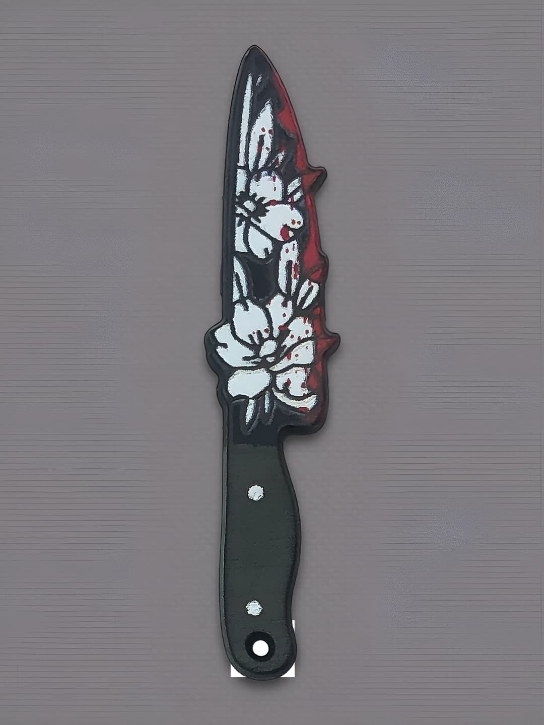 1 pc knife with flowers 57x12mm - 1.1g - 19282