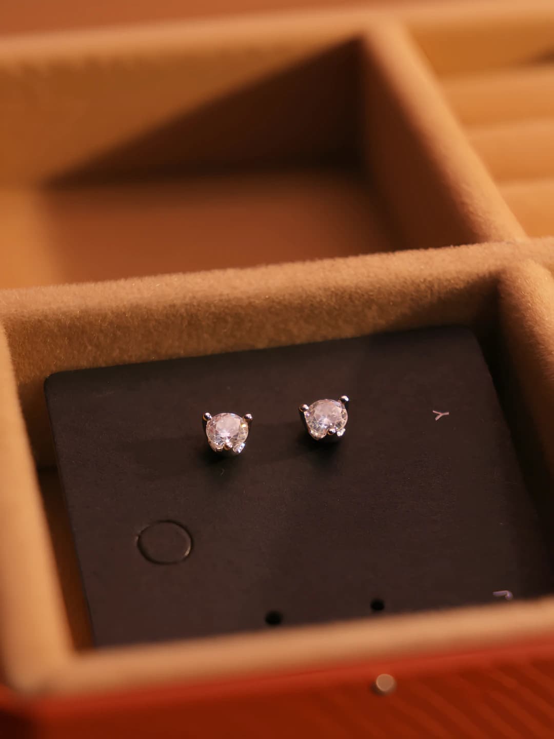 5mm циркон серьги пара