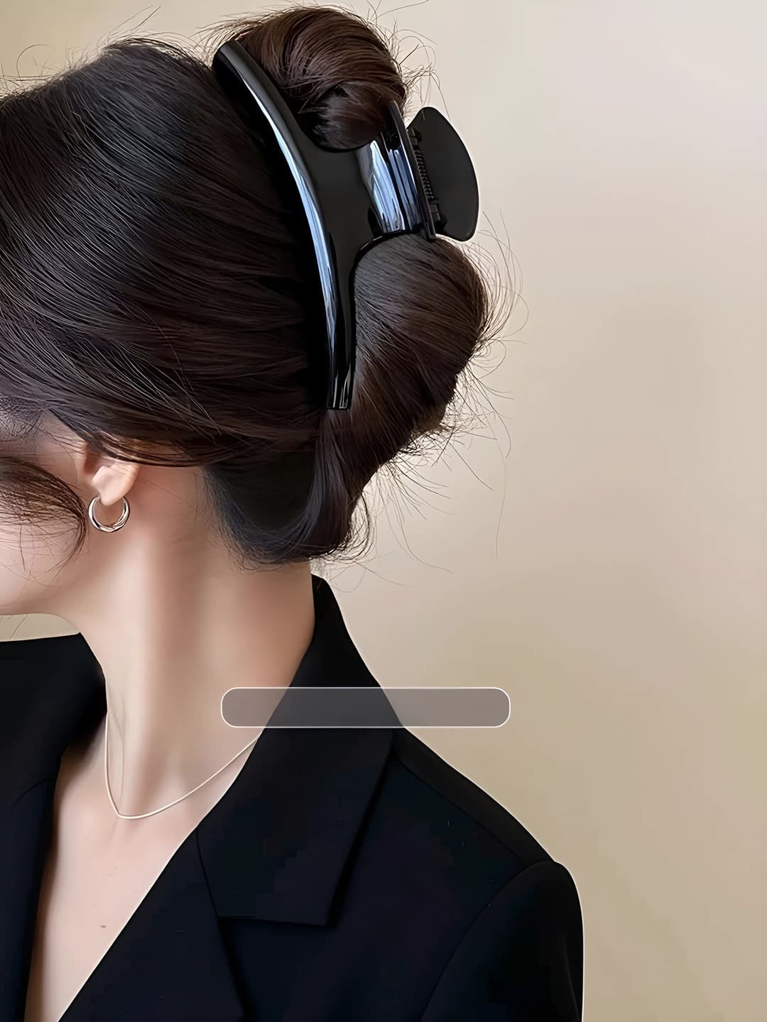 Black clip 15 cm